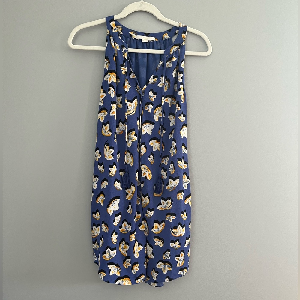 Sleeveless Halter Floral Dress